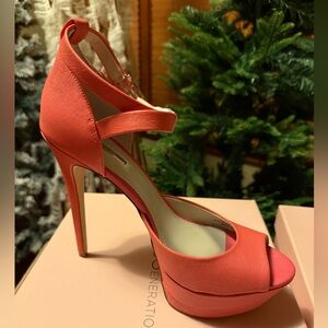 BCBGeneration Starfish Etched Leather Heels